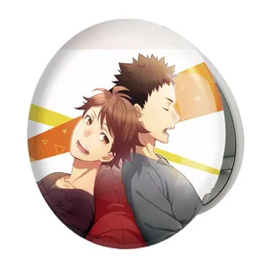 آینه جیبی خندالو طرح ایوایزومی و اویکاوا انیمه آبشار سرنوشت هایکیو کاگیاما مدل تاشو کد 11195 