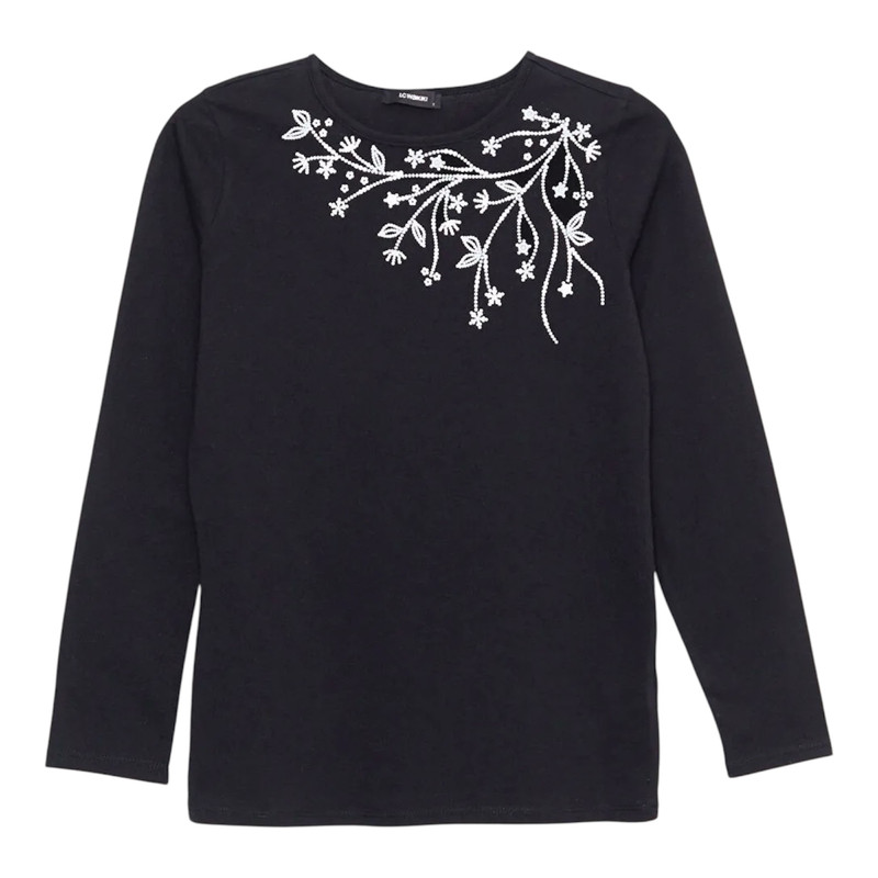 بلوز آستین بلند زنانه ال سی وایکیکی مدل سوپرا پنبه پلاس