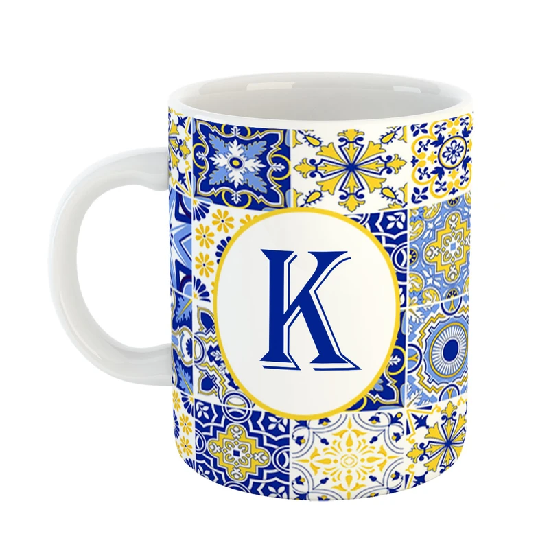 ماگ پادآفرین مدل فانتزی طرح حرف K کد 32