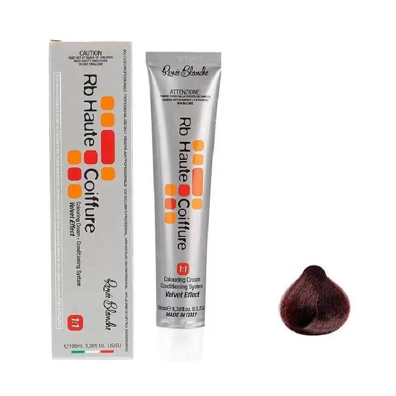 رنگ مو رنه بلانش سری coiffure شماره 5.5M حجم 100 میلی لیتر رنگ ماهگونی قهوه ای مایل به قرمز
