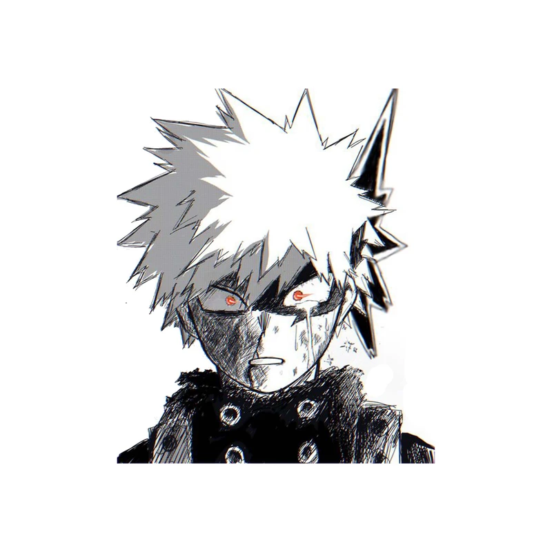 استیکر لپ تاپ و موبایل مدل انیمه طرح مدرسه قهرمانانه من کاتسوکی باکوگو My Hero Academia Katsuki Bakugo کد 3628