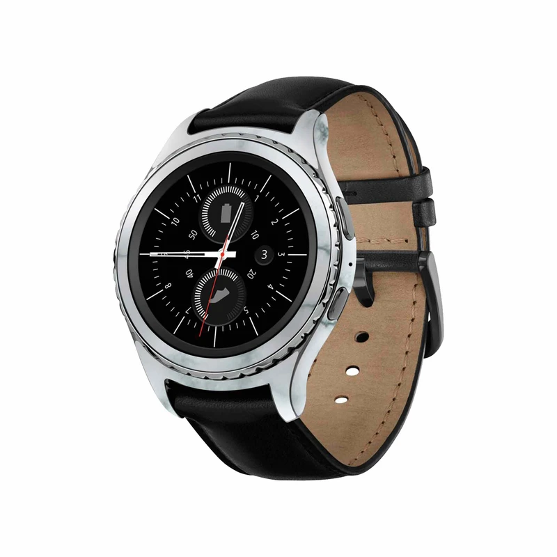 برچسب ماهوت طرح Blanco_Smoke_Marble مناسب برای ساعت هوشمند سامسونگ Galaxy Gear S2 Classic
