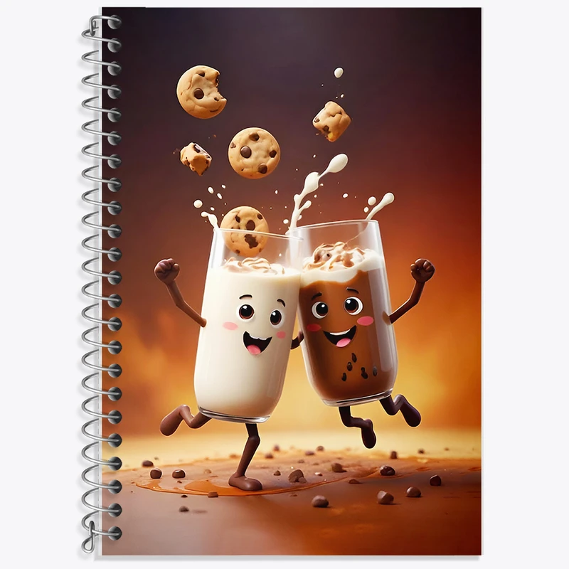 دفتر نت موسیقی 50 برگ خندالو طرح آیس کافی کد F6827