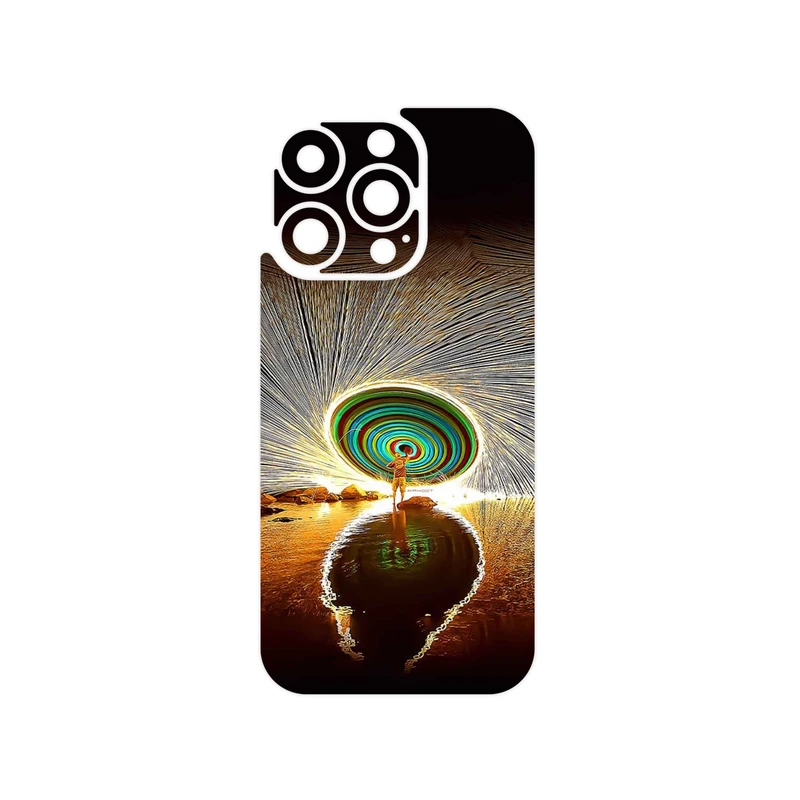 برچسب پوششی ماهوت مدل Night Light Fountain مناسب برای گوشی موبایل اپل iPhone 16 Pro