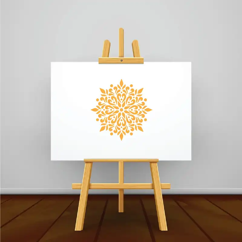 شابلون طرح گل هشت پر کد KM-sh1