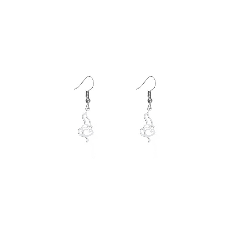 گوشواره نقره زنانه هایکا طرح فاطمه مدل n.ha155