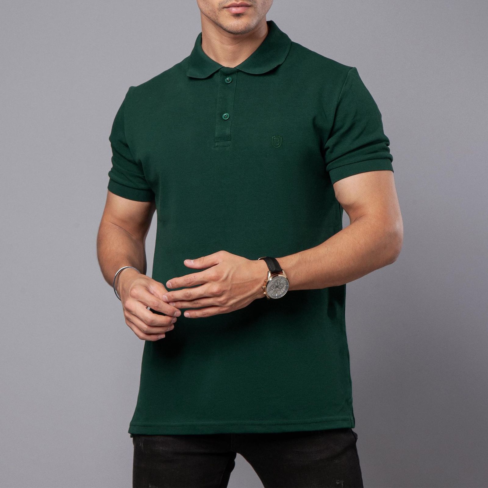 پولوشرت آستین کوتاه مردانه باینت مدل 370-23 - - 2