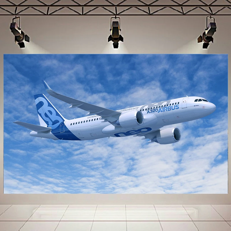 تابلو شاسی طرح هواپیما ایرباس مدل A320neo کد AR928