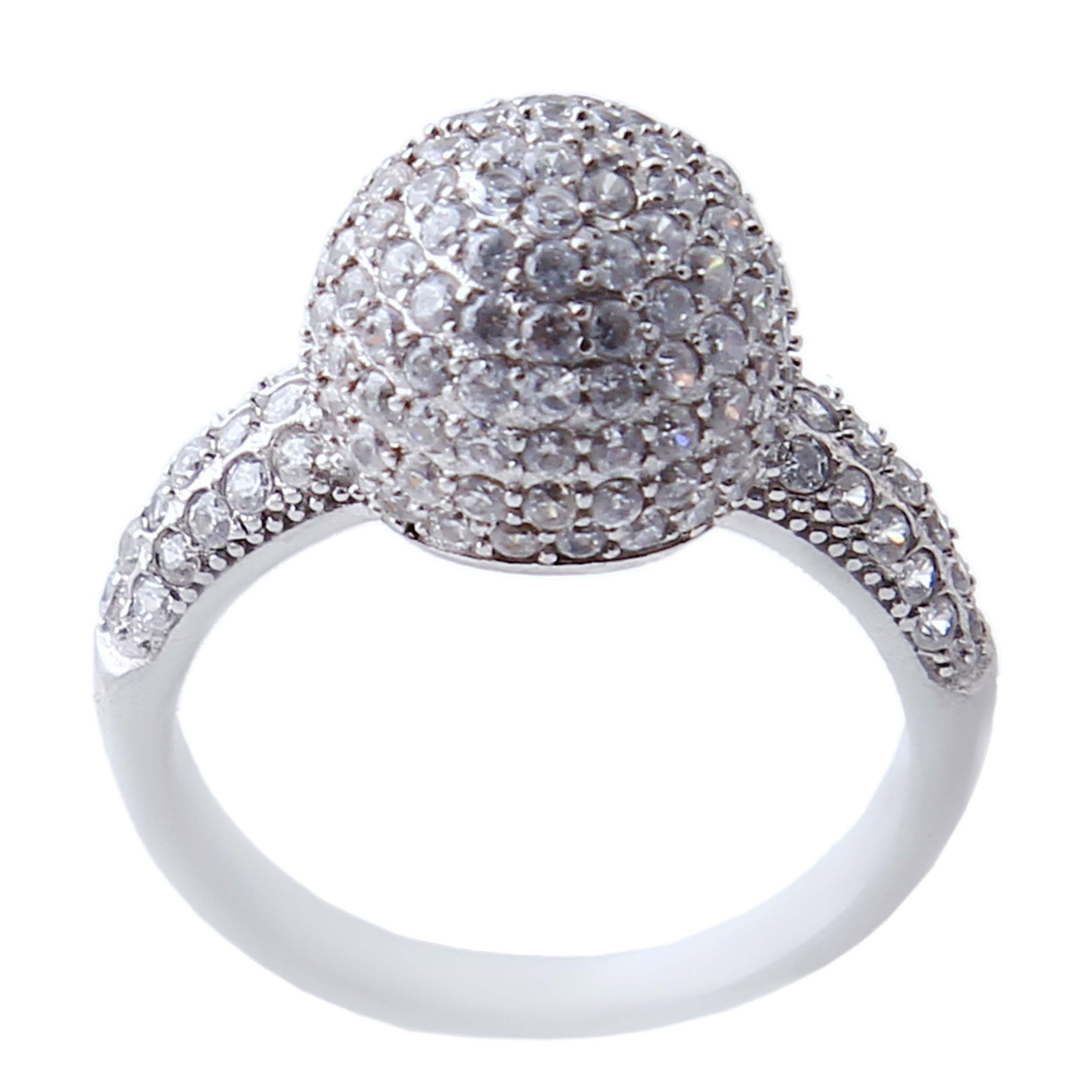 انگشتر نقره زنانه بازرگانی میلادی مدل فانتزی کد AWR_724