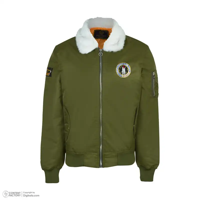 کاپشن مردانه مدل خلبانی آلفا یقه خزدار