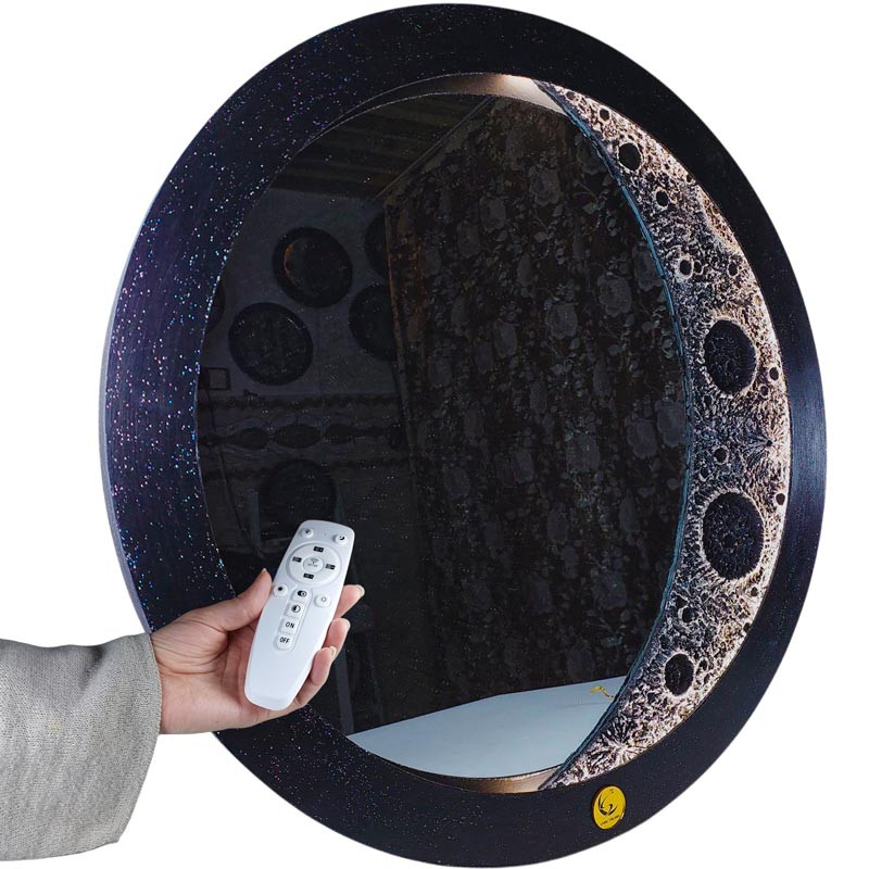 تابلو آینه مدل هلال ماه نوری کد SL202D50