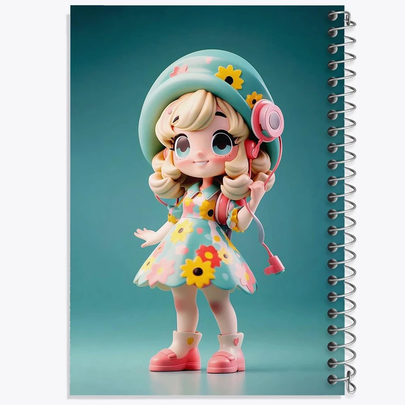 دفتر مشق 50 برگ خندالو مدل دخترانه کد 28815