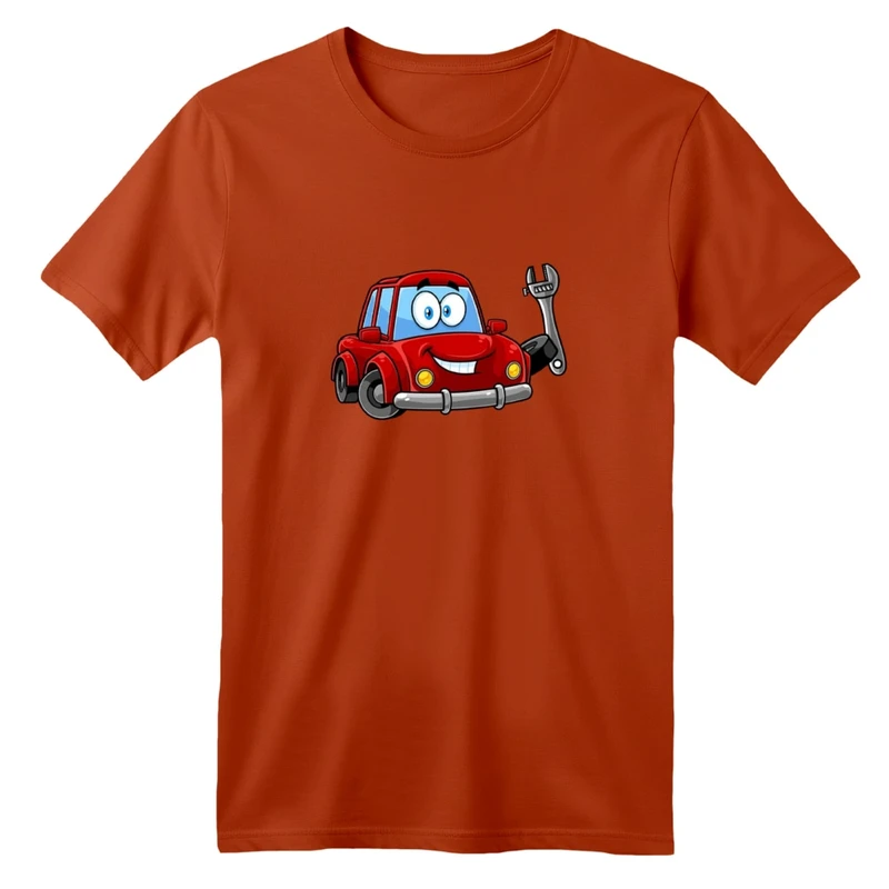 تی شرت آستین کوتاه بچگانه مدل ماشین ها کد 06  