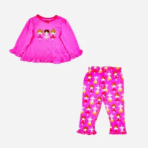 ست تی شرت و شلوار دخترانه لیتل می مدل 6787