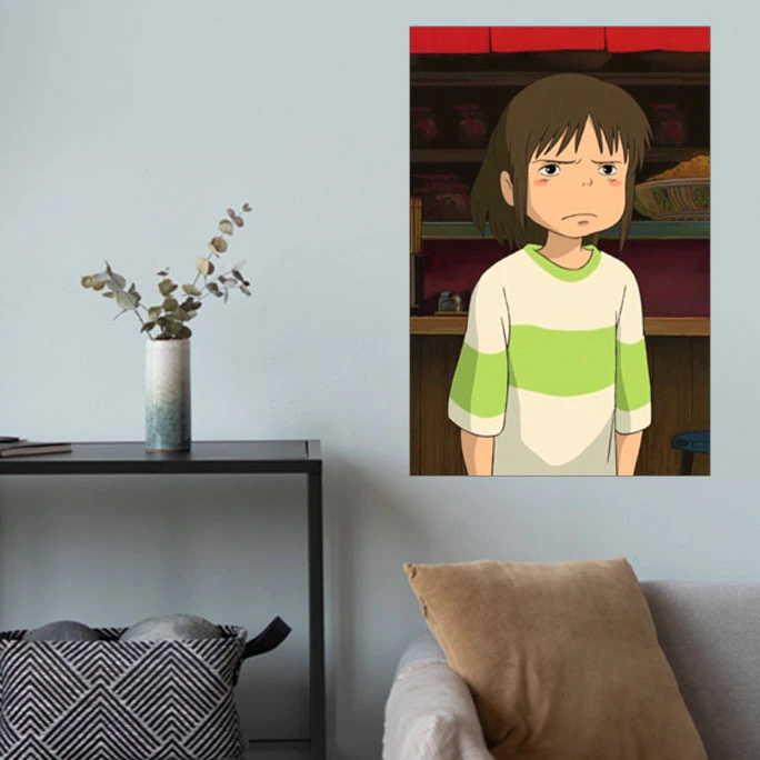 پوستر گوفی مدل انیمه شهر اشباح کیوت و بامزه طرح Spirited Away Anime Cute کد MAD54