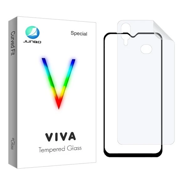 محافظ صفحه نمایش جانبو مدل 2FN مناسب برای گوشی موبایل سامسونگ Galaxy A30 به همراه محافظ پشت گوشی