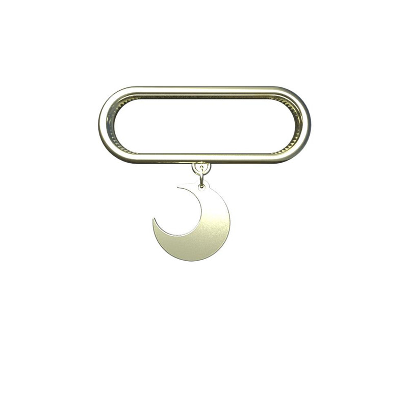 آویز ساعت طلا 18 عیار زنانه مدوپد مدل ماه کد SE1-1059