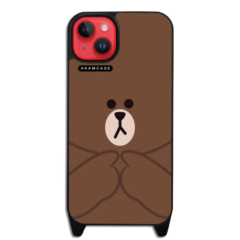 کاور آکام مدل AMCWLA15PLUS-BROWN1 مناسب برای گوشی موبایل اپل iPhone 15 Plus