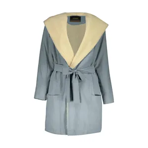 پالتو زنانه مدل 406 رنگ آبی 