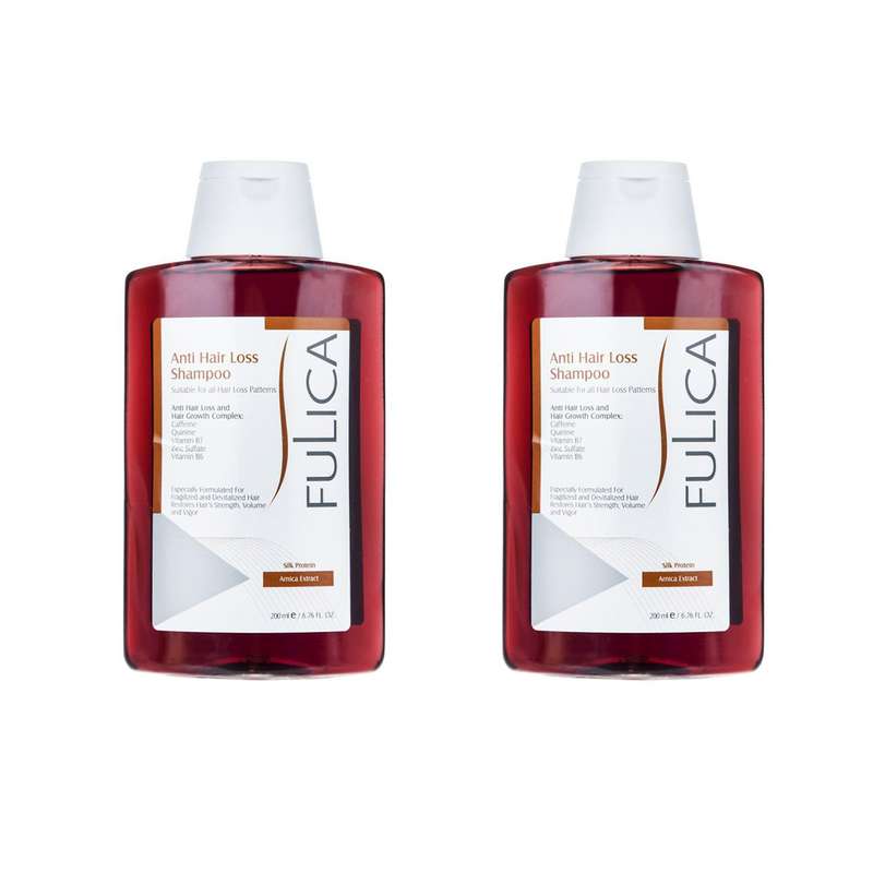 شامپو تقویت‌کننده و ضد ریزش مو فولیکا مدل 01 حجم 200 میلی‌لیتر بسته 2 عددی