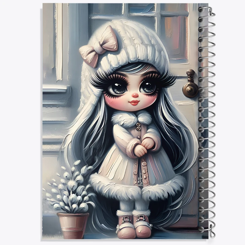 دفتر شطرنجی 50 برگ خندالو طرح دخترانه کد F7157