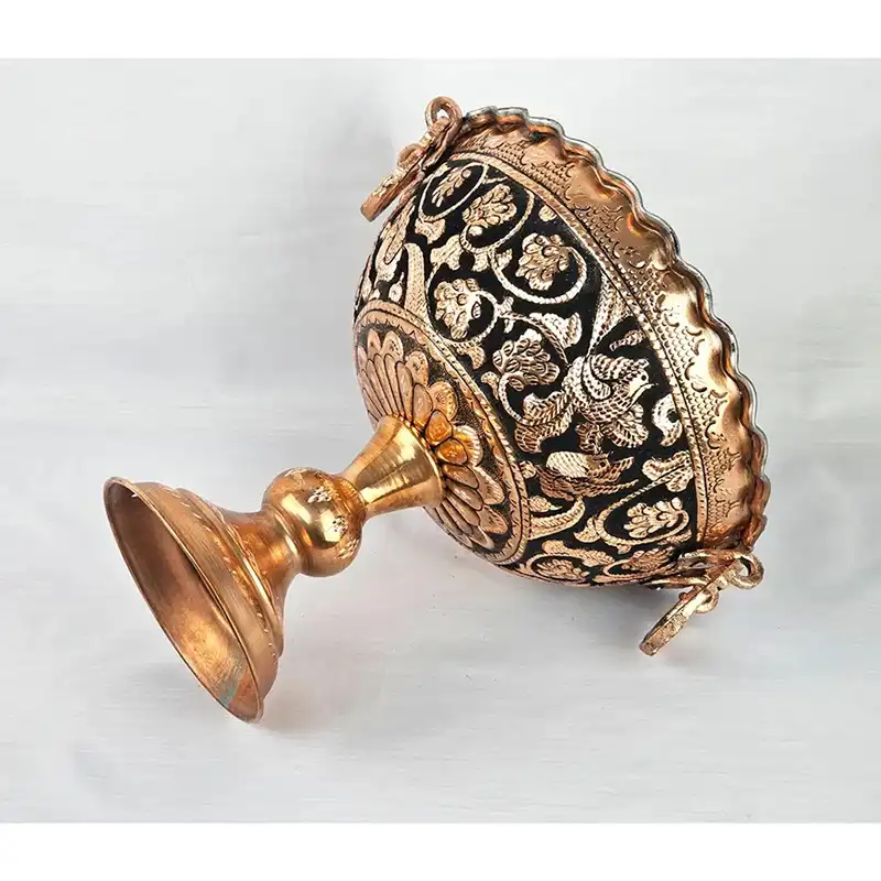 میوه خوری قلمزنی مسی مدل گوشواره ای کد S30