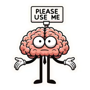 استیکر لپ تاپ پویا مارکت طرح مغز کد 3635