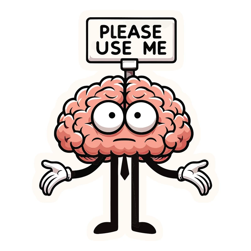 استیکر لپ تاپ پویا مارکت طرح مغز کد 3635