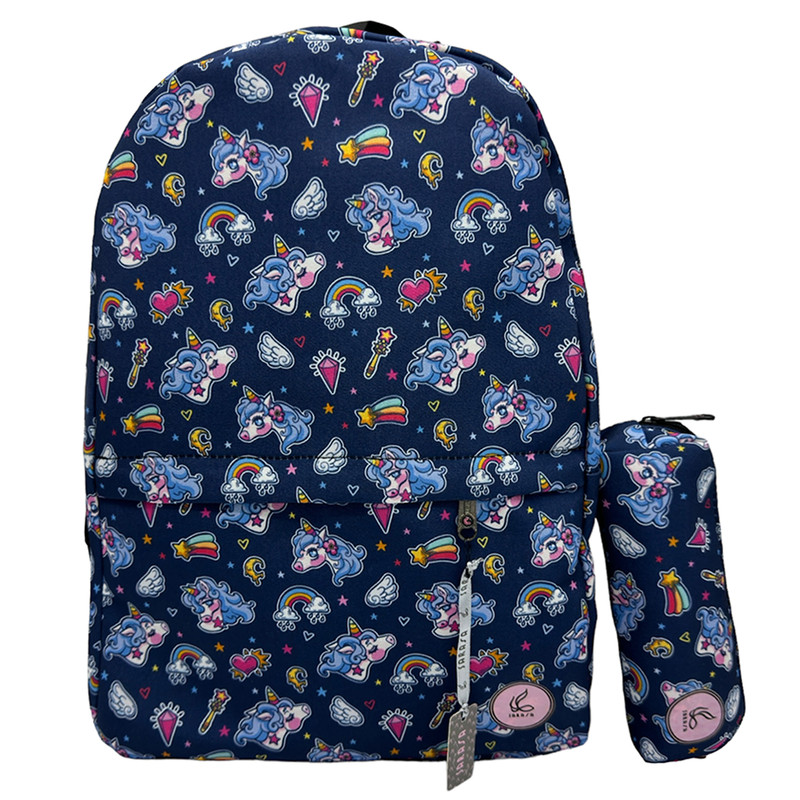 کوله پشتی ساراسا هوم طرح یونیکورن مدل Unicorn 25 به همراه جامدادی