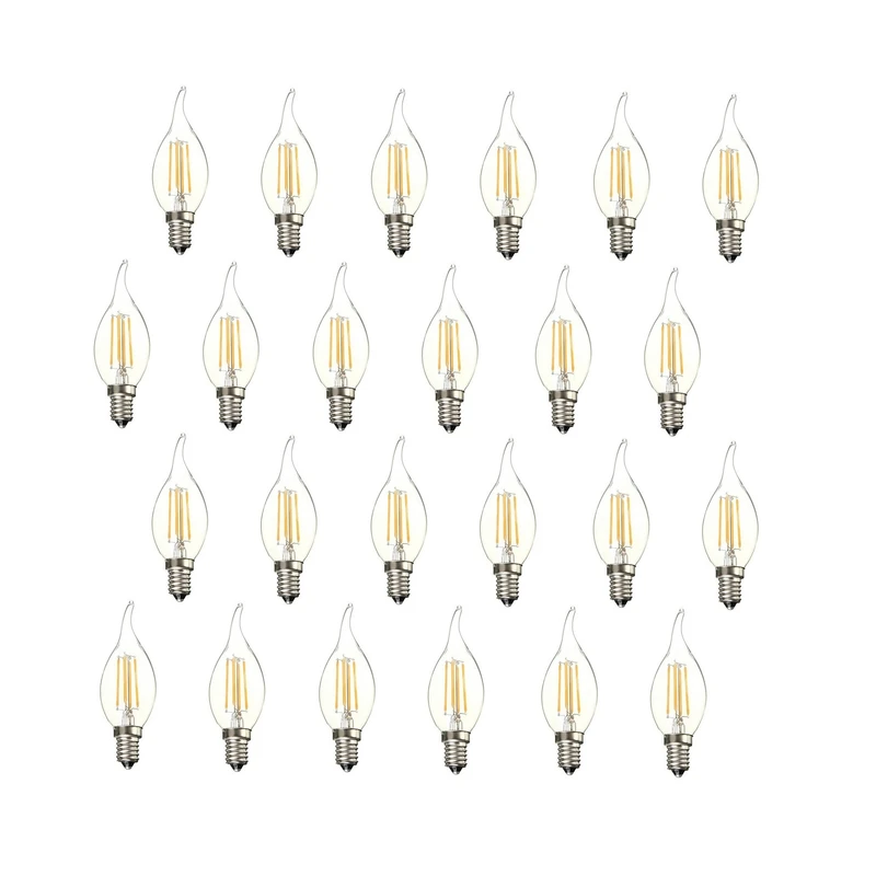 لامپ فیلامنتی 6 وات مدل اشکی 1403 پایه 14 E بسته 24 عددی