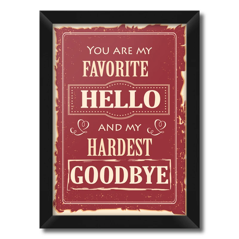 تابلو فنچ آرت طرح You Are My Favorite کد GPH283-B