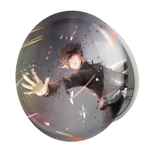 آینه جیبی خندالو طرح ریتسو انیمه موب سایکو Mob Psycho 100 مدل تاشو کد 24479 