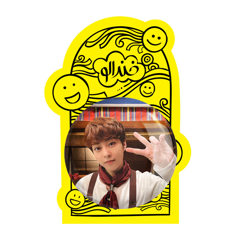 آینه جیبی خندالو طرح شیومین گروه اکسو EXO مدل تاشو کد 16835