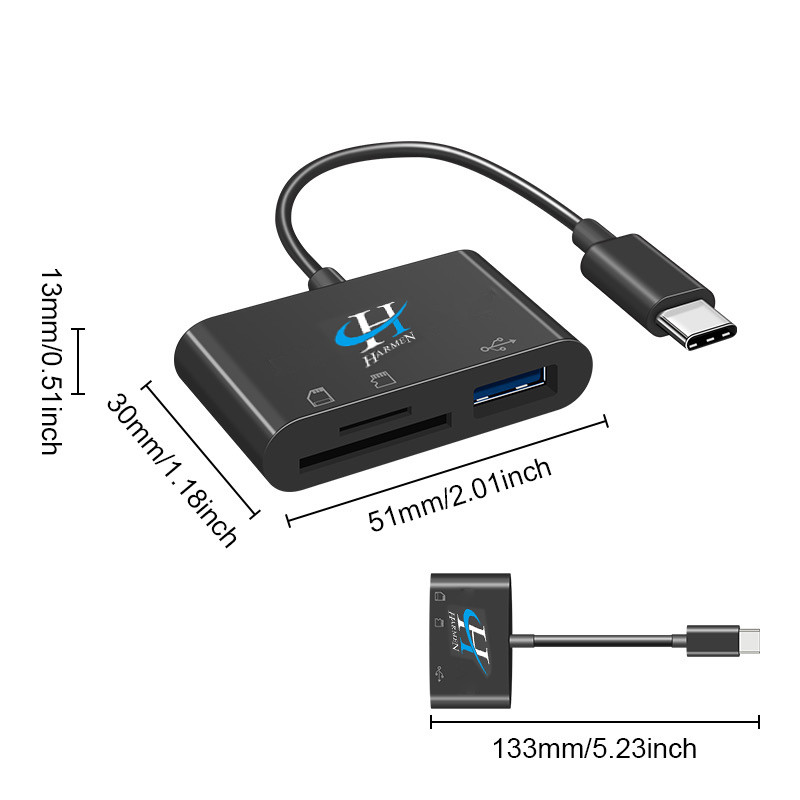 مبدل USB-C به USB هارمن مدل CARDiREADER 500