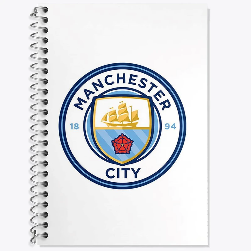 دفتر زبان 50 برگ خندالو مدل سه خط طرح باشگاه منچستر سیتی کد 26800