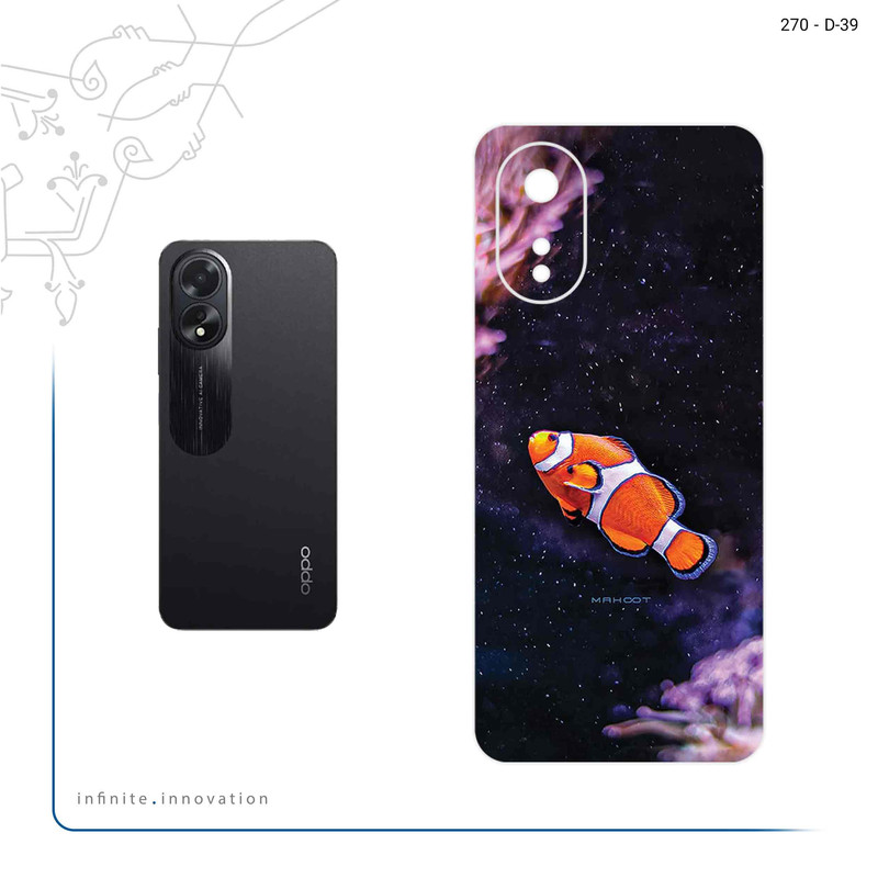 برچسب پوششی ماهوت مدل Clownfish مناسب برای گوشی موبایل اپو A38