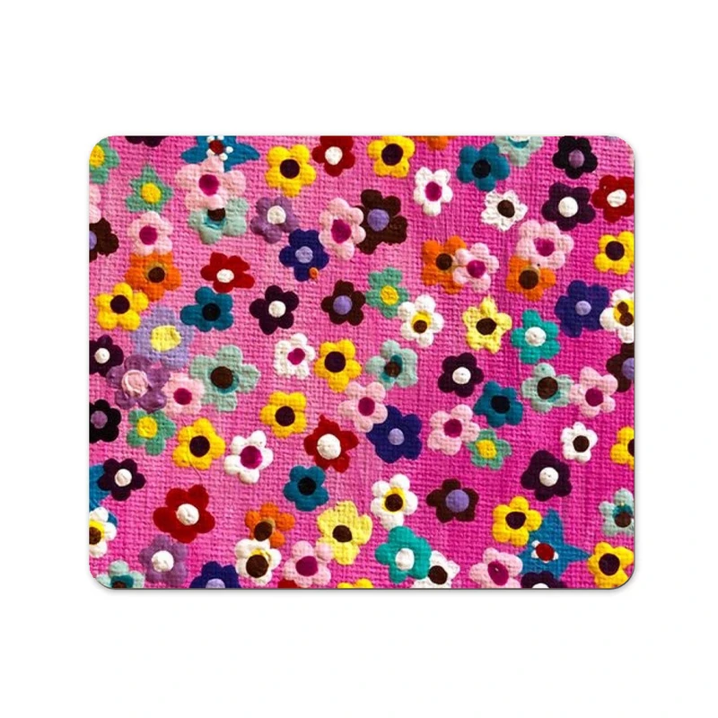 ماوس پد پاد آفرین طرح گل کد 689 سایز 19*24 سانتی متر