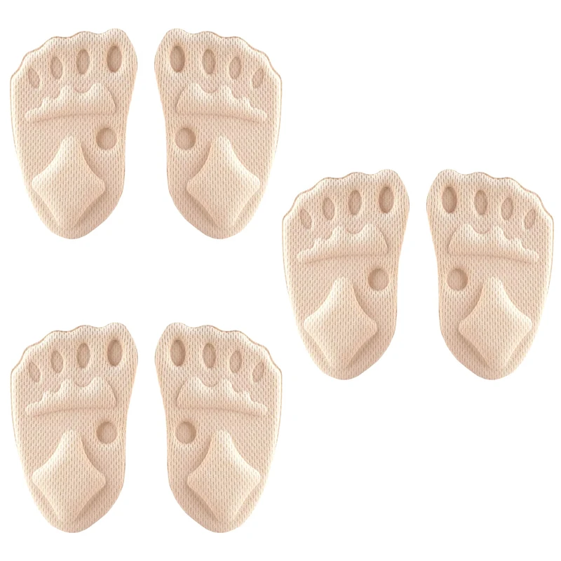 پد زیر پنجه پا مدل پشت چسبدار کد 5670-3 بسته 6 عددی