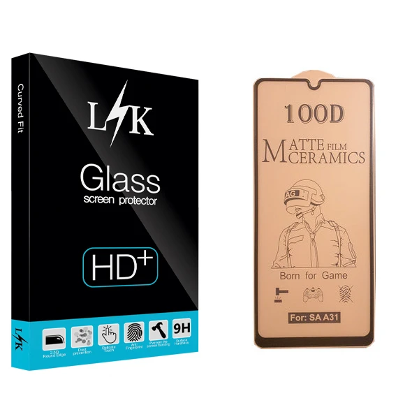 محافظ صفحه نمایش سرامیکی ال کی مدل Hard glass مناسب برای گوشی موبایل سامسونگ Galaxy A31