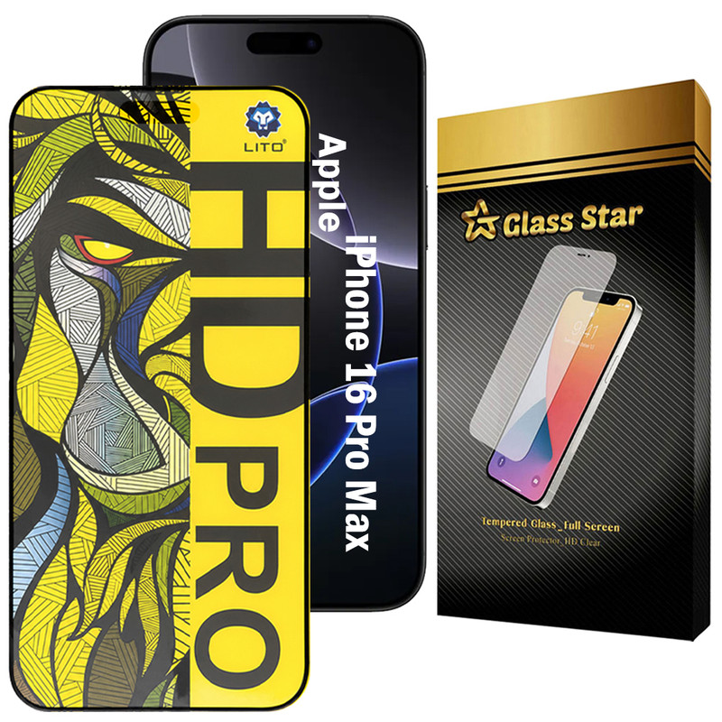 محافظ صفحه نمایش گلس استار مدل LITOFMG مناسب برای گوشی موبایل اپل iPhone 16 Pro Max