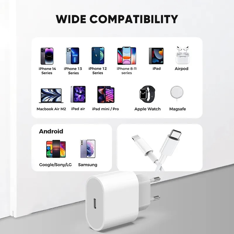 شارژر دیواری 20 وات مدل USB-C