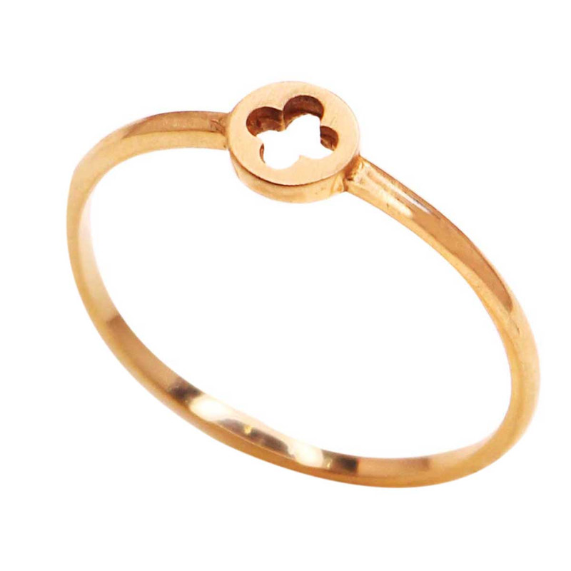 انگشتر طلا 18 عیار زنانه طلای ترنم مدل لیبرا ۵ سایز 54