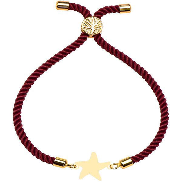 دستبند طلا 18 عیار دخترانه کرابو طرح ستاره مدل Krd1638