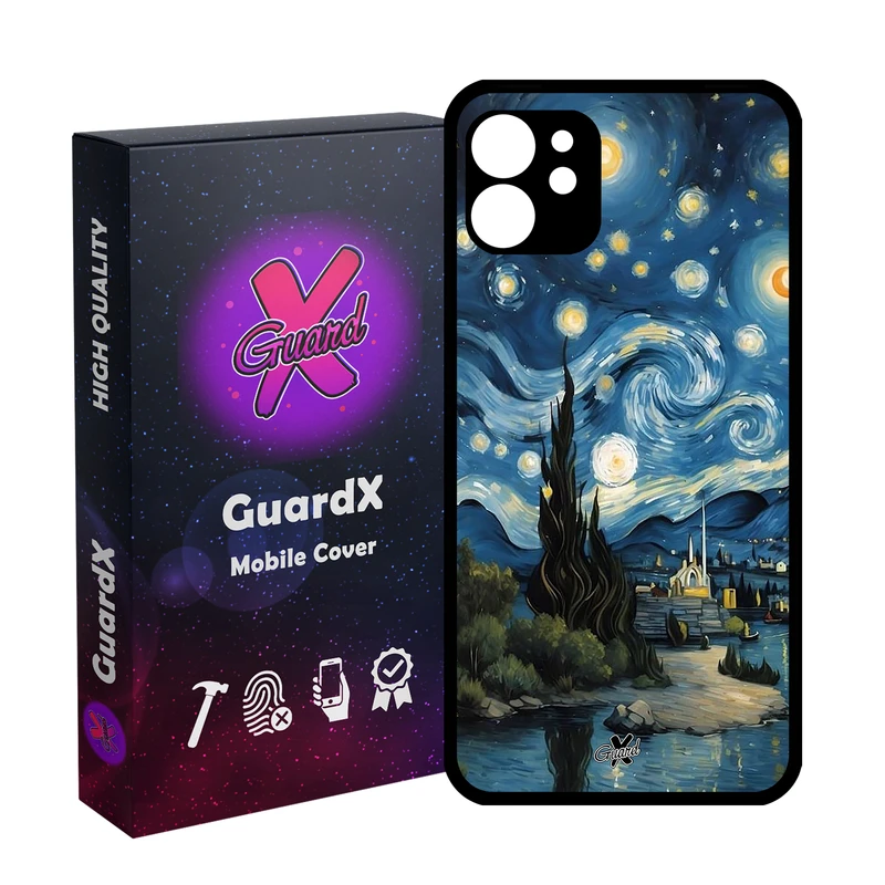 کاور گارد ایکس طرح ونگوگ مدل Glass10702 مناسب برای گوشی موبایل اپل iPhone 11