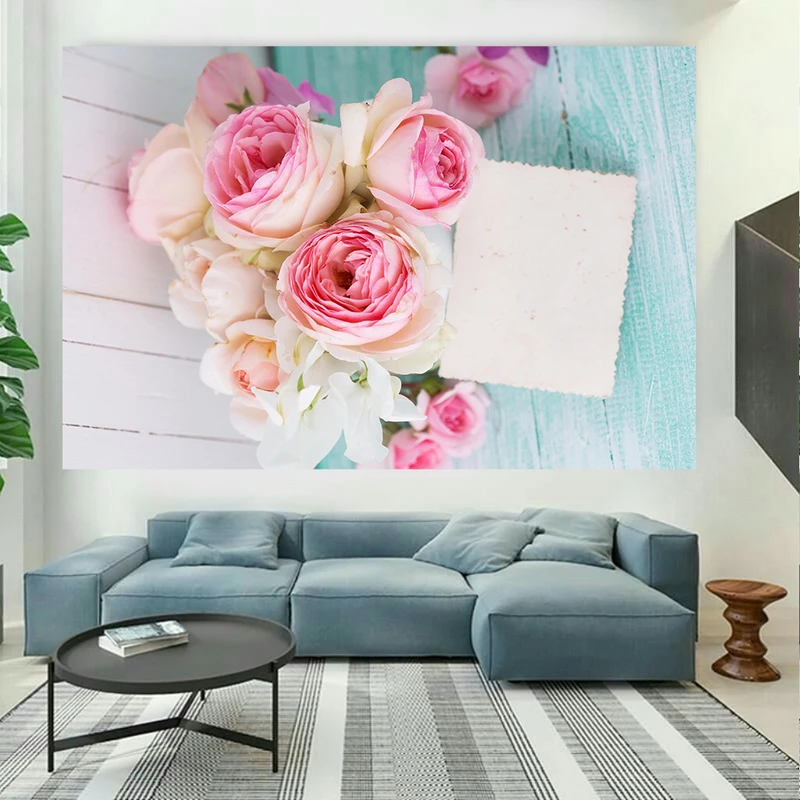 پوستر پارچه ای طرح آرایشگاه زنانه مدل رژ صورتی کد AR18590