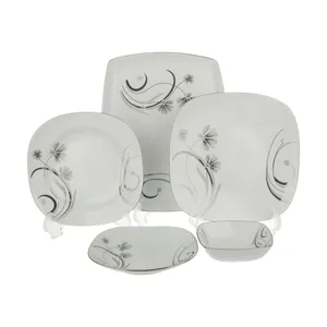 سرویس 25 پارچه چینی مقصود مدل سی گل پلاتین ورژن 1