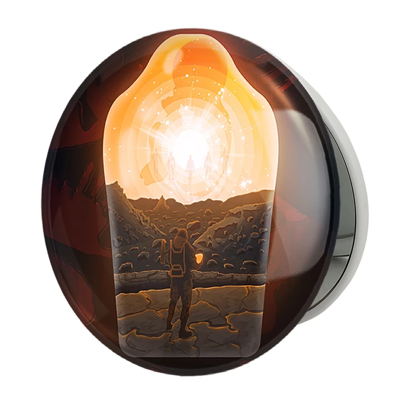 آینه جیبی خندالو طرح بازی دث استرندینگ (Death Stranding) مدل تاشو کد 35165