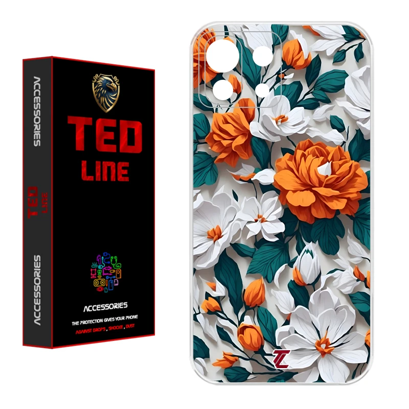 کاور تدلاین طرح گل نارنجی کد 1229 مناسب برای گوشی موبایل شیائومی Mi 11 Lite