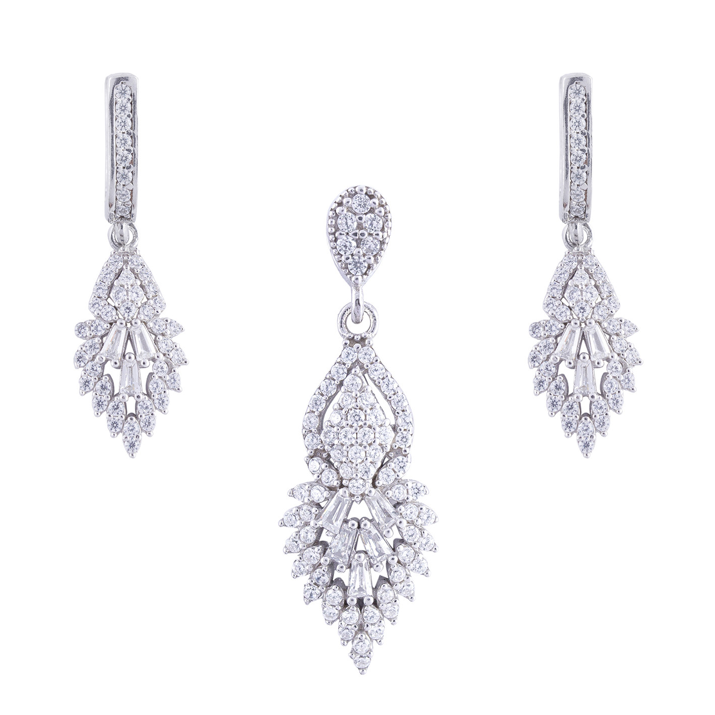 نیم ست نقره زنانه آمیتیس مدل AVN-N1170