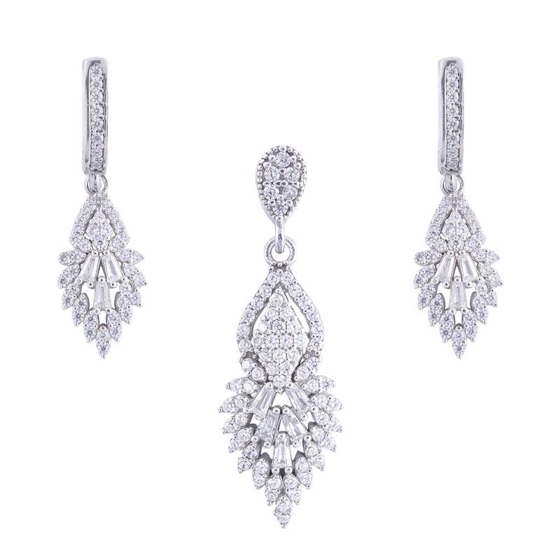 نیم ست نقره زنانه آمیتیس مدل AVN-N1170